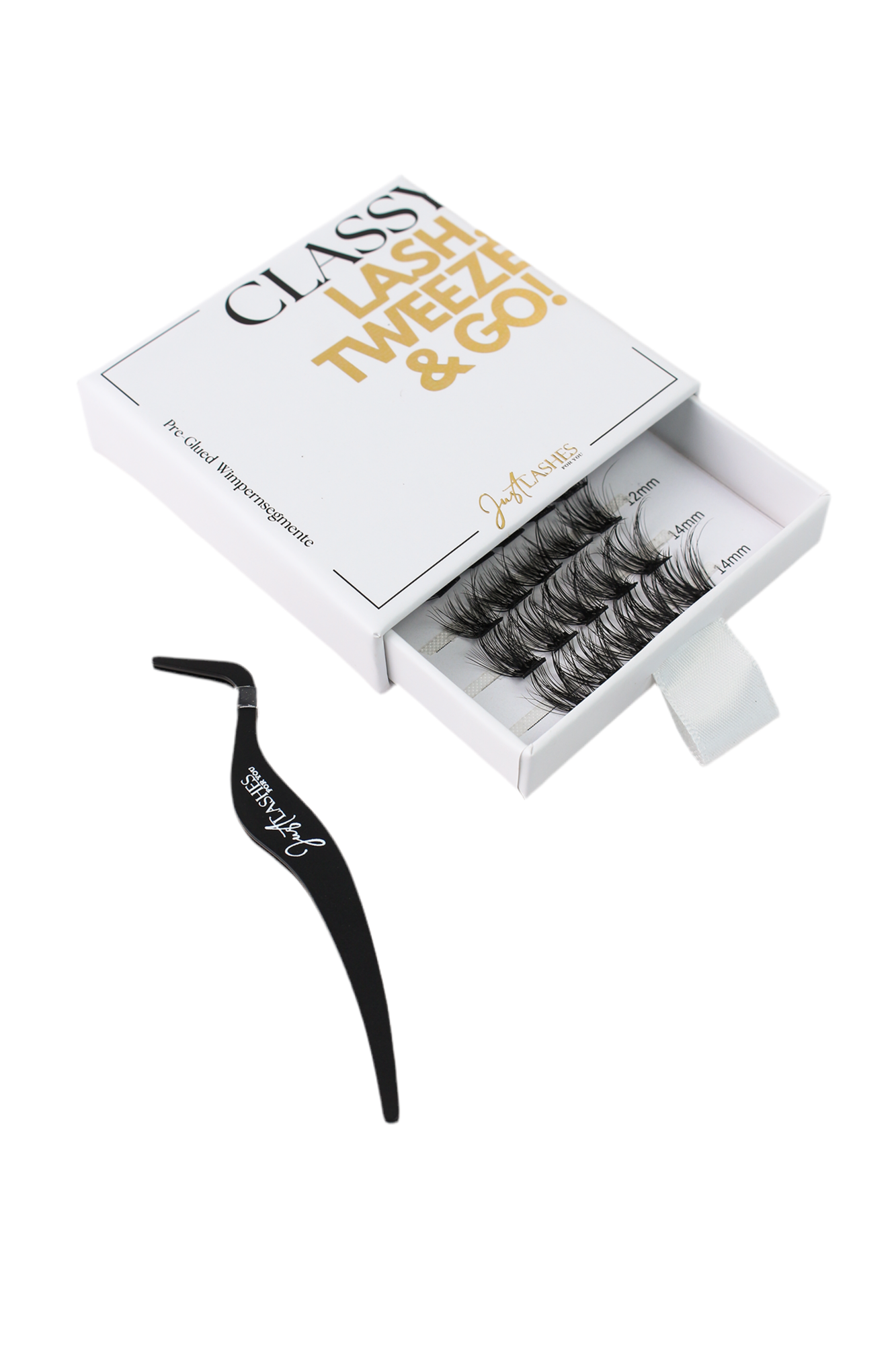 BUNDLE Pre-Glued Wimpern & Mini Tweezer