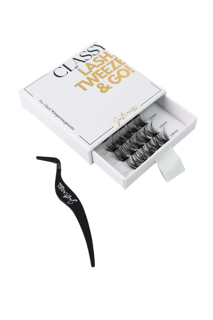 BUNDLE Pre-Glued Wimpern & Mini Tweezer