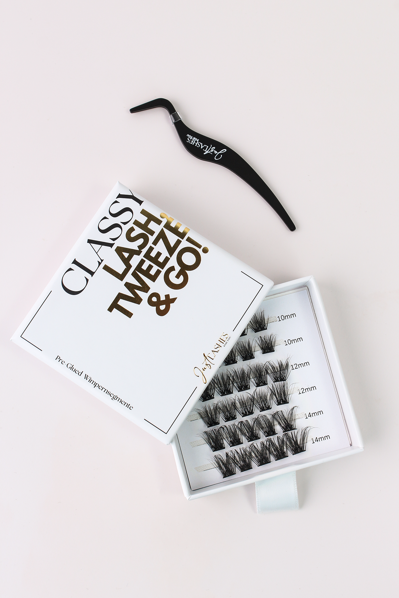 BUNDLE Pre-Glued Wimpern & Mini Tweezer