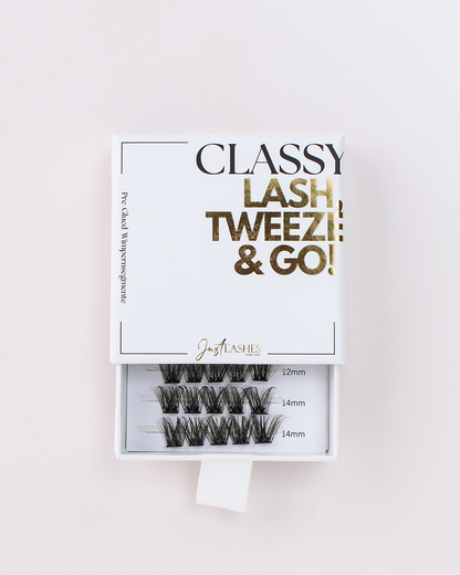 BUNDLE Pre-Glued Wimpern & Mini Tweezer